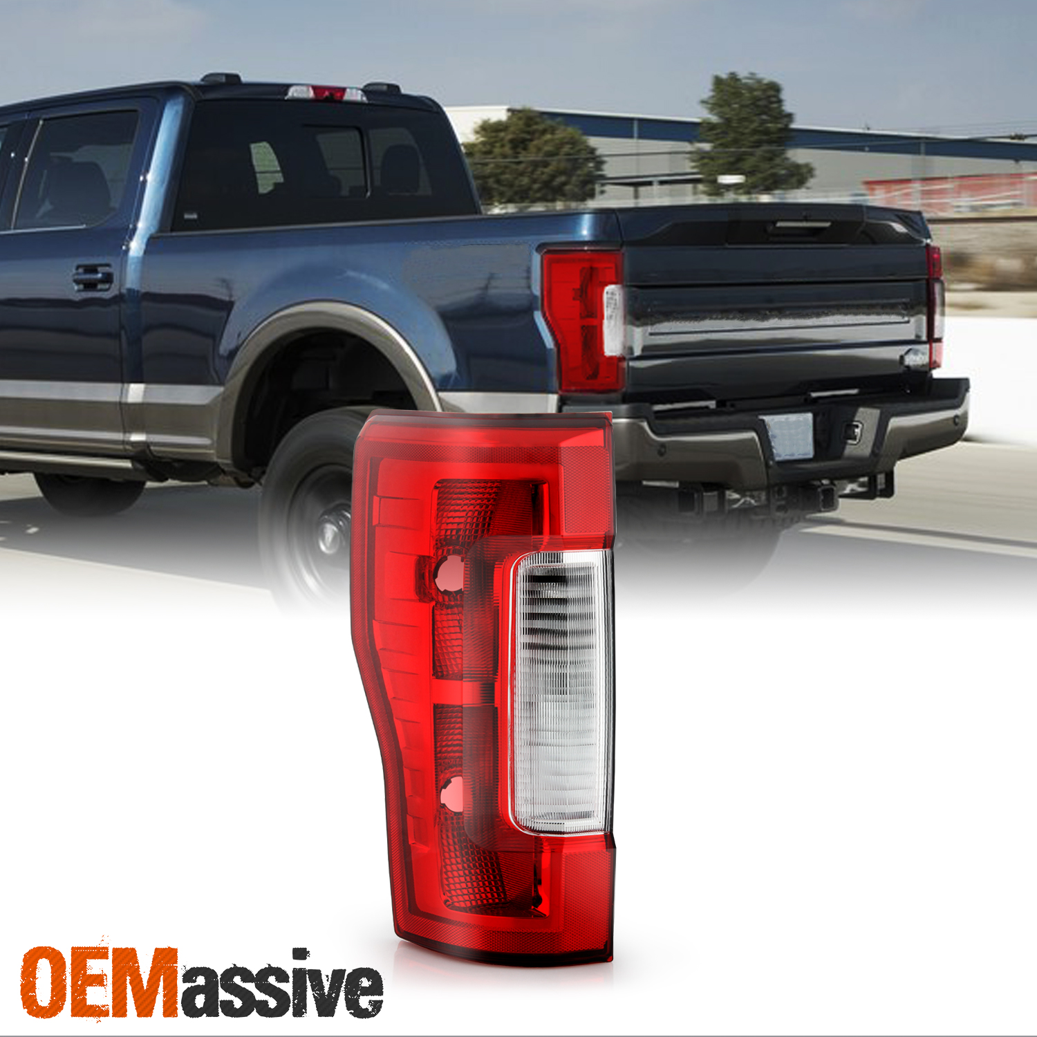 For 20172019 F250/F350 Super Duty [w/o Blind Spot] Red Tail Lamp